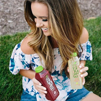 @kbstyled is doing her second #juicefromtheraw cleanse this week! By the looks of that smile, we're pretty sure she's psyched about it 😁❤️