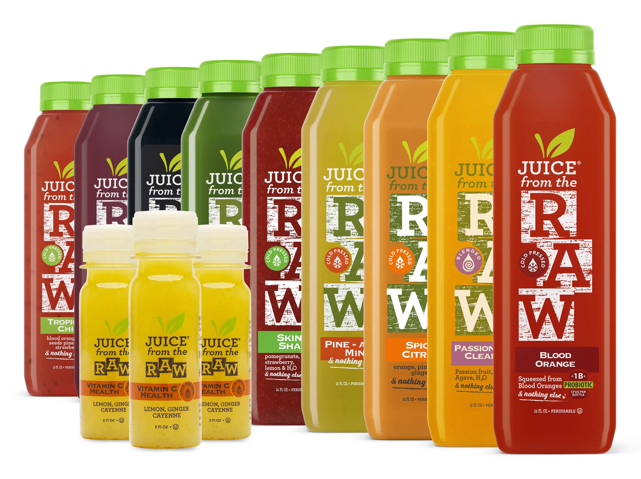 2Day 12 Pack 3 Day Collagen Infused Juice Cleanse Juice From the