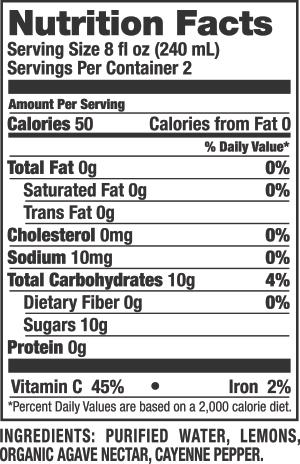 Spicy Lemonade Nutrition Facts