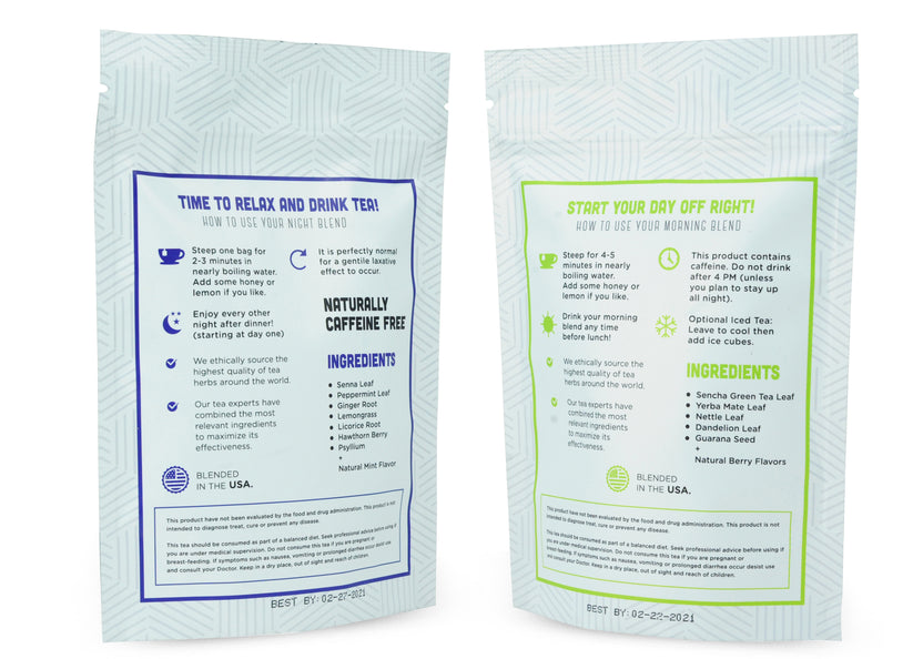Detox Tea Cleanse | Morning & Night | Juice From the RAW®